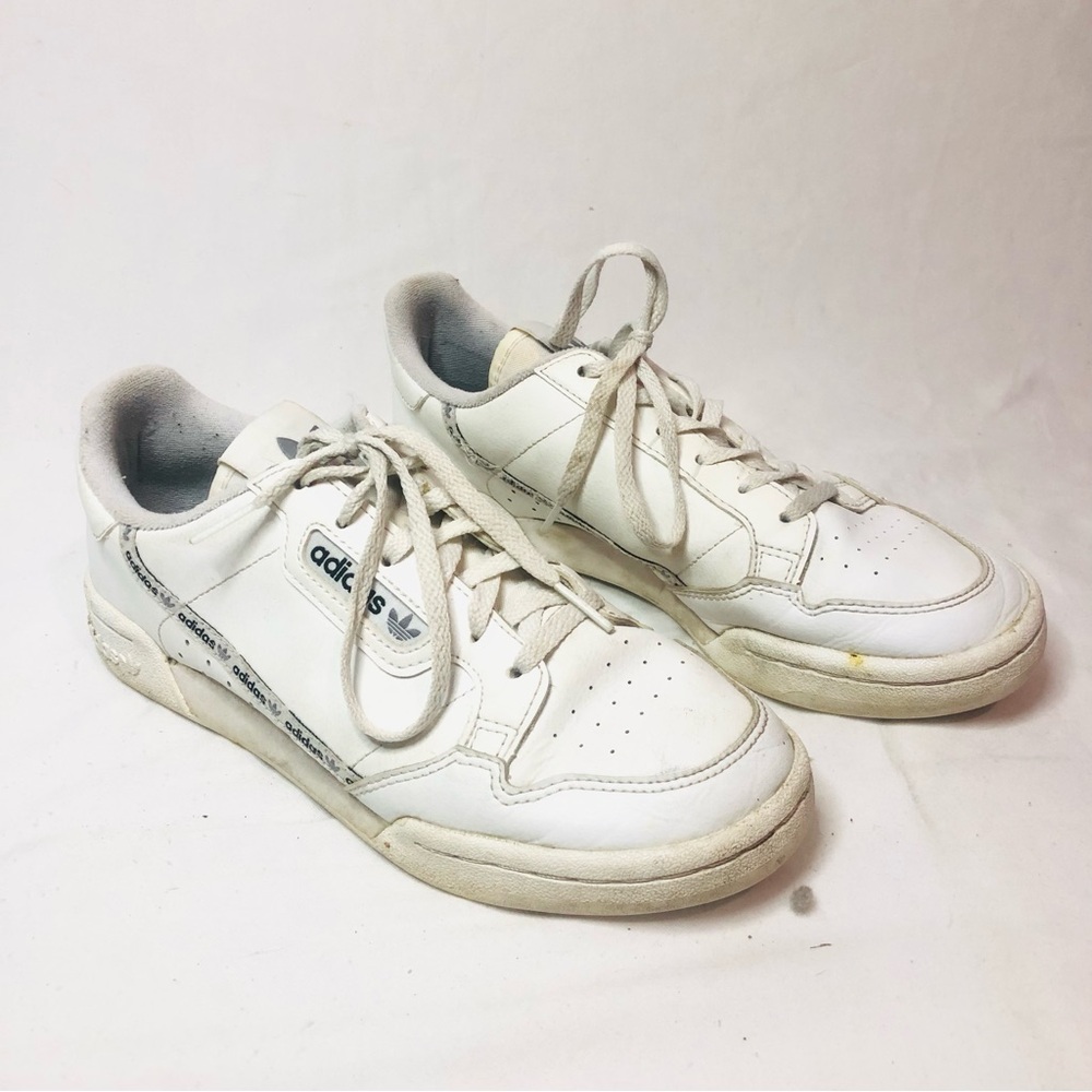 Adidas Continental 80 White and Gray Sneakers